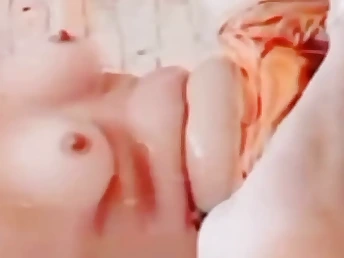 Crazy Desi finger-kittles herself more bathroom & gets a super-fucking-hot facial cumshot