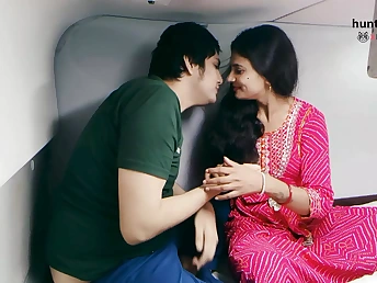 Desi Hunter Asia enjoys a red-hot Indian instruct rail with Bhabhi Ji