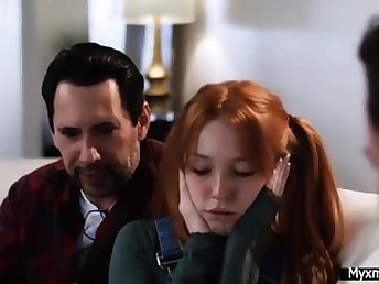 Madi Collins cheats on her husband with a mate & gets a facial cumshot