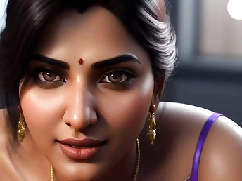 Desi Bhabhi Duo Lovemaking Desi Penalize Hindi Audio Fucky-fucky compilation with Hindi audio and toon hookup