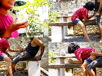 Kandy wifey's romantic outdoor lovemaking finishes with a scorching inward cumshot