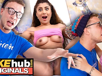 Marina Maya gets her cock-squeezing Indian cooter fucked while dressed in glasses