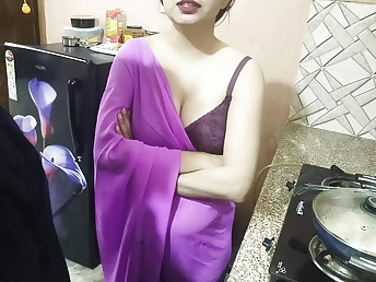 Sonnie surprises Indian stepmom with inhaling & kitchen intercourse on his Bday