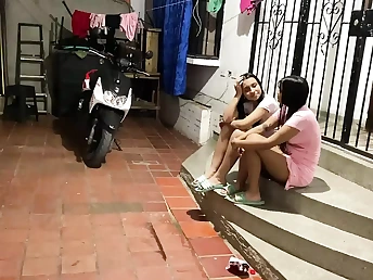 Desi aunty gets her coochie slurped & humped rock hard by her nasty step-sista in a red-hot homemade movie