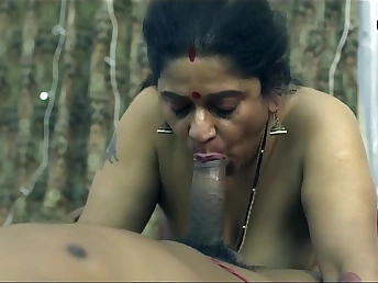 Step-sibling Indian Aunty Ko Darji Ne Lund gets a hot internal orgasm on her throat after a nasty shag