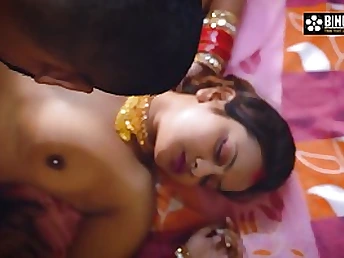 Round Indian dame with hefty bra-stuffers is getting screwed from the back and enjoying it