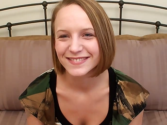 Watch this brand new teen deep throat a immense cock