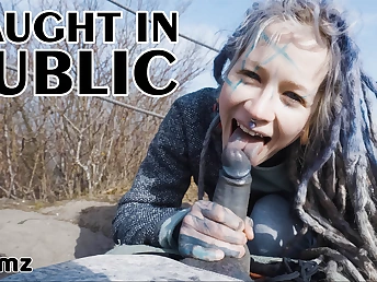 Anuskatzz caught while having wild public sex