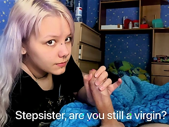 Step sis caught in the activity: my meaty morning man sausage can't stop her from porking me!