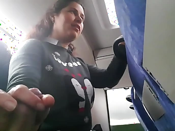 Observe Mummyplexed by Expressiagirl's fetish for bodacious European COUGAR on the bus