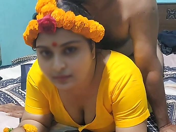 Bangladeshi girl in all directions huge tits and ass gets ravaged on our wedding unlit