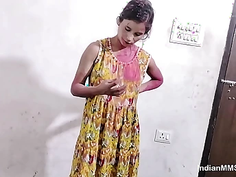 Kinky Indian Devar Bhabhi Frolicking Holi & getting kinky all over Shabnam