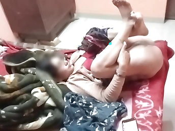 Indian GF gets her skinny body pounded in a hot roleplay while Monu watches in wonder
