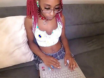 Stepbrother mercilessly fucks ebony schoolgirl receipt class