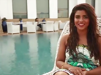Aiswarya Rajesh, the torrid Tamil actress, gets her ample arse porked by a humungous sandbank in the flick picture show
