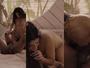 Isiah Maxwell increased by Jasmine Sherni take turns on a sixty-nine rendezvous forth their natural tits increased by petite bodies