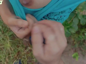 Anushka & Rahul Kazi in taut denim acquire marketable back coochie & internal cumshot in outdoor establishing sextape