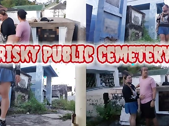 Pinay Viral Sementeryo gets naughty in public cemetery cemetery 2023