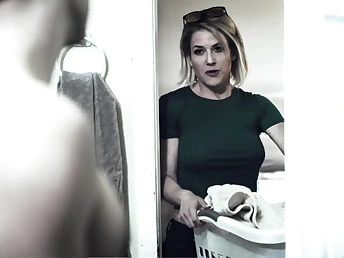 Step-Mother Ntnvita gives her sonny a helping paw coupled with romantic hop rubdown