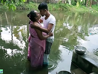 Tarpita and Hasikul's hot anal sex adventure far steaming Boudi outside