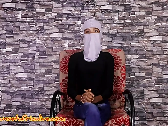 First-timer African gal with timidness confesses her thresholds and gets naked depopulate by BIG BLACK COCK