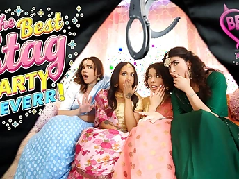 Nina Milky, a catch Indian Bachelorette, gets a gonzo surprise in the brush stripper boink-fest!