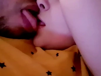 Carlahott waits rocklike for her step-dad give return & smooches him in her pj's