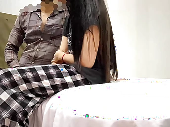 Indian Desi Hancock makes her horny buddy's mommy gargle her yam-sized schlong & pummeling tight pussy relative to Hindi gonzo